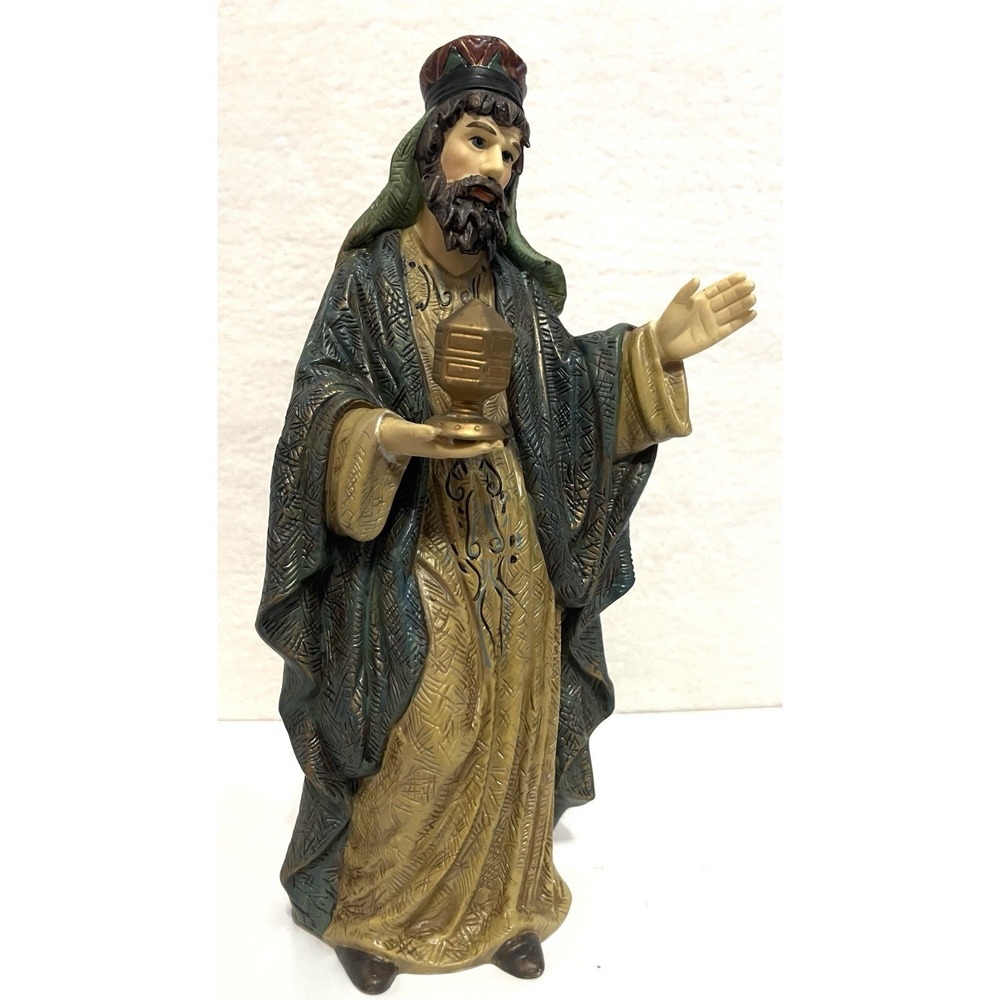 Vintage O'Well Nativity Hand painted Porcelain Wiseman Grandeur Noel